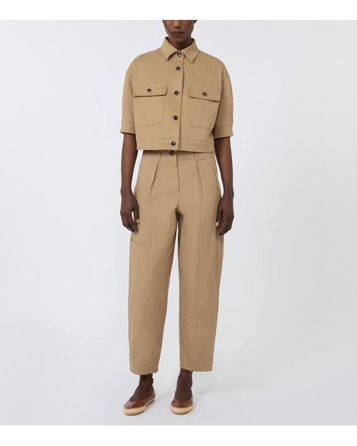 Max Mara Natural Cotton Cropped Jacket