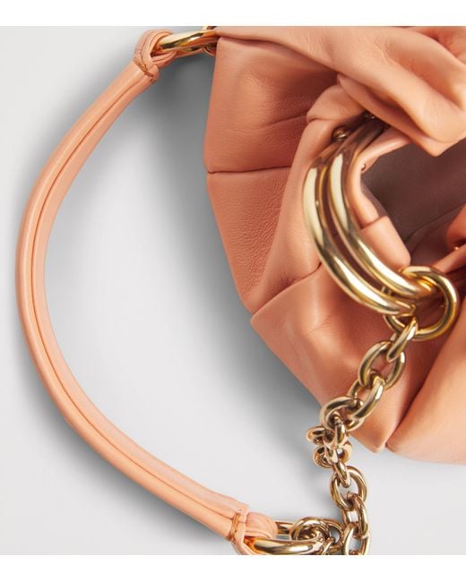 Chloé Pink Leather Plissé Shoulder Bag