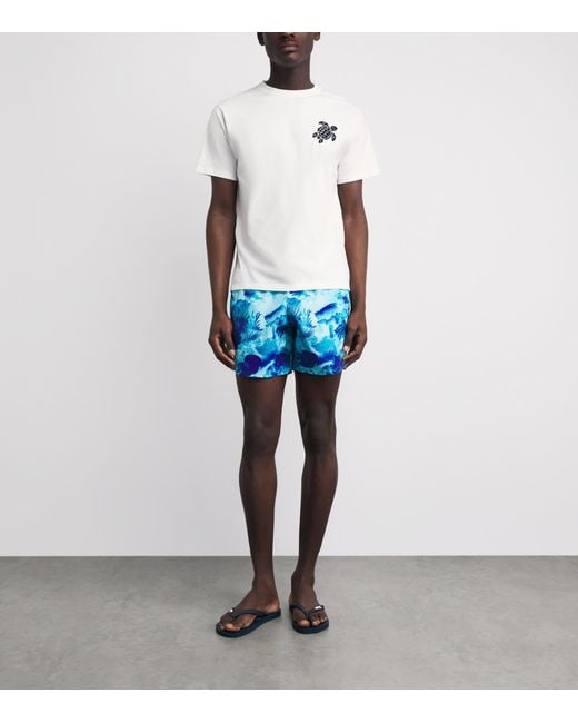 Vilebrequin White Organic Cotton Turtle T-Shirt for men