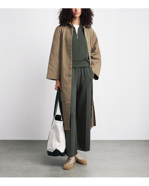 Varley Gray Doublesoft Wide-Leg Sweatpants