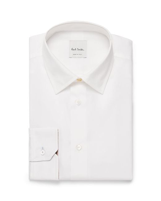 Paul Smith White Cotton Regular-Fit Shirt for men