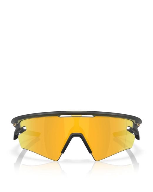 Oakley Yellow Sphaera Slash Rectangle Sunglasses