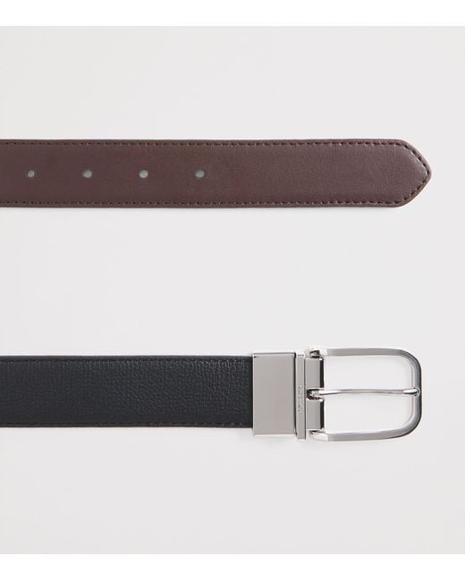 Paul Smith Black Reversible Leather Belt for men