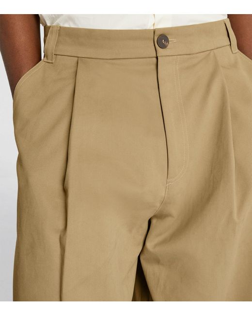 Studio Nicholson Green Cotton Tailored Trousers for men