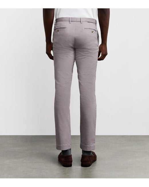 Polo Ralph Lauren Gray Stretch-Cotton Slim Chinos for men