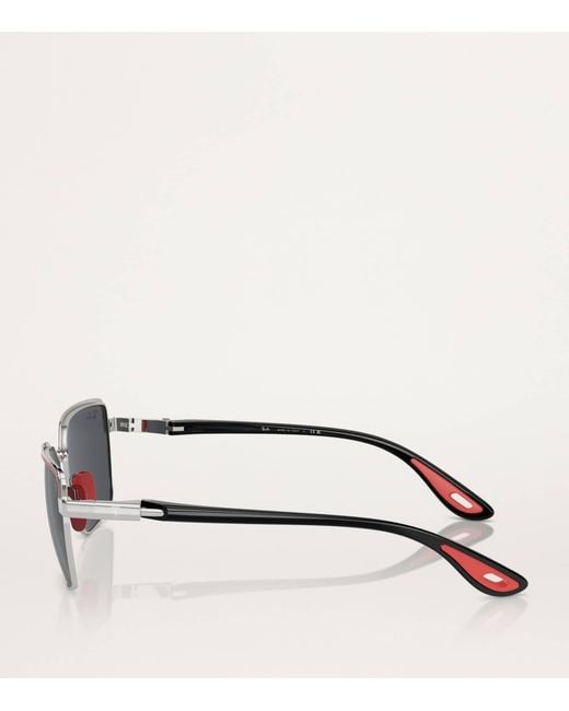 Ray-Ban Gray X Scuderia Ferrari Rb3743M Collection Sunglasses