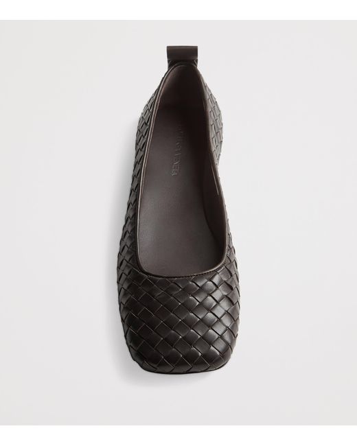Bottega Veneta Black Lambskin Charlotte Ballet Flats
