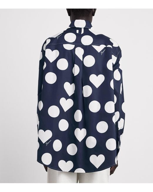 Jacquemus Blue Cotton The Camargue Shirt for men
