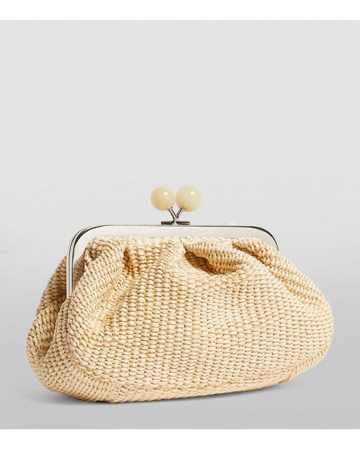 Weekend by Maxmara Natural Small Woven Pasticcino Clutch Bag