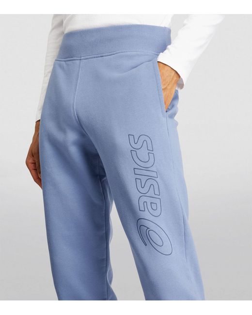 Asics Blue Logo Sweatpants for men