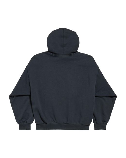 Balenciaga Blue Nano Bb Medium Fit Hoodie for men