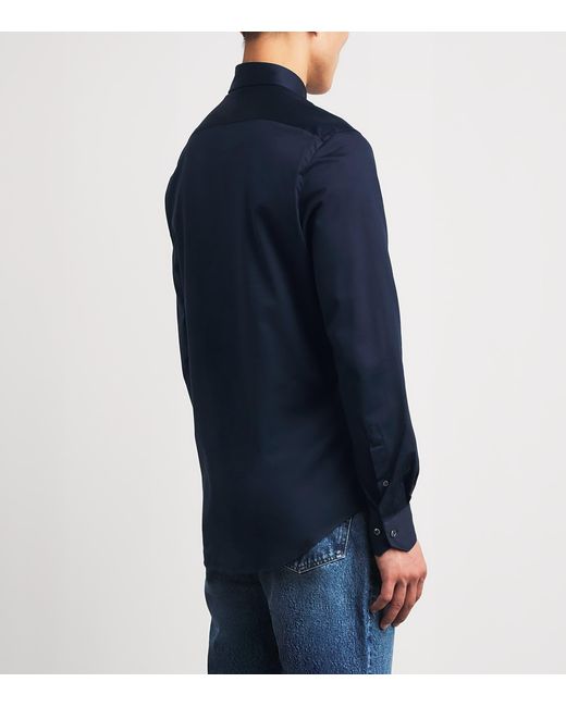 Pal Zileri Blue Cotton Jersey Shirt for men