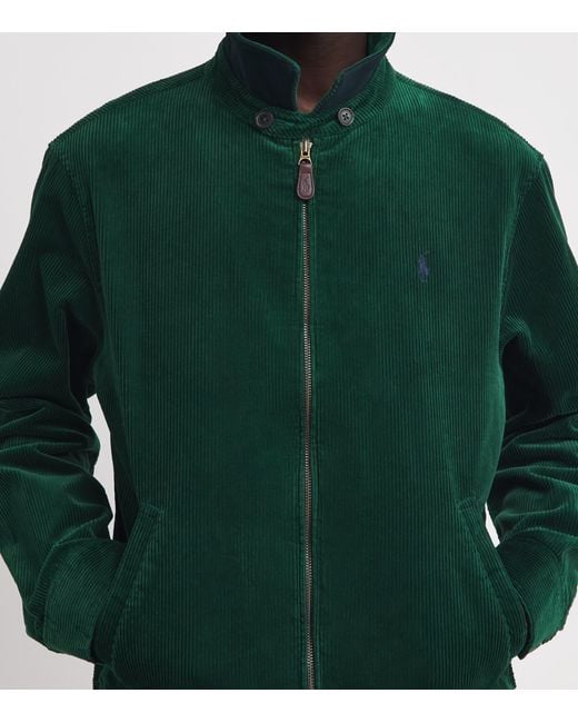 Polo Ralph Lauren Green Cotton Corduroy Wynton Jacket for men