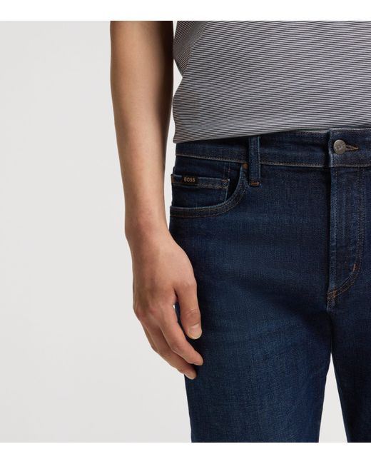 Boss Blue Performance Slim Fit Jeans for men