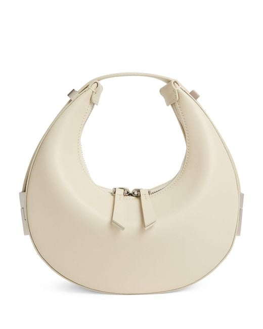 OSOI White Mini Leather Toni Shoulder Bag
