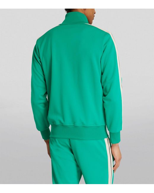 Palm Angels Green Classic Track Jacket for men