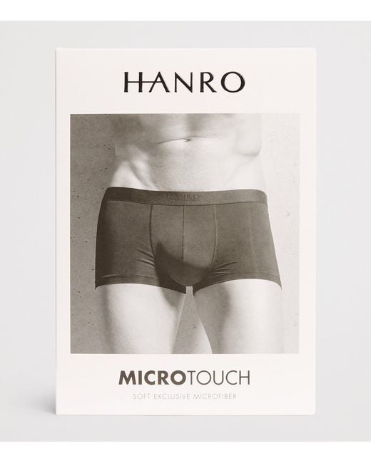 Hanro Blue Micro-Touch Boxer Briefs for men