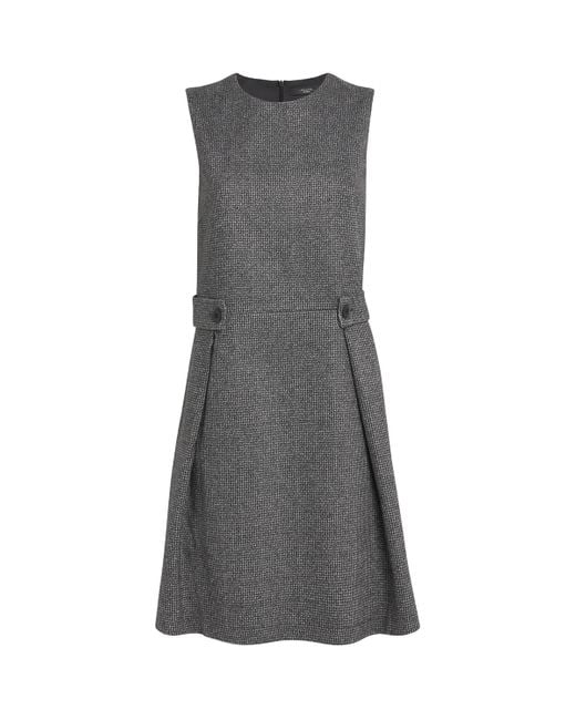 Weekend by Maxmara Gray Houndstooth Tailored Mini Dress
