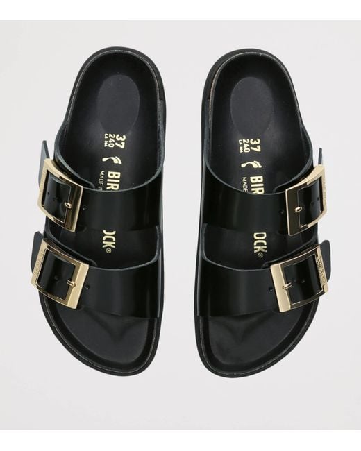 Birkenstock Black Leather Arizona Sandals