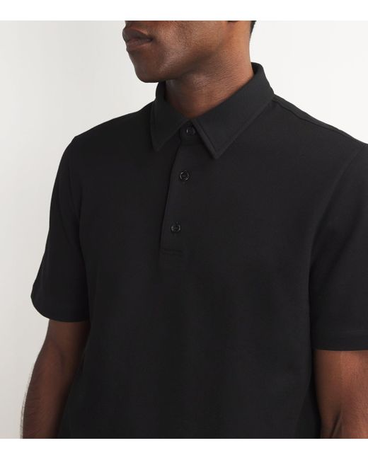 Brioni Black Cotton Polo Shirt for men