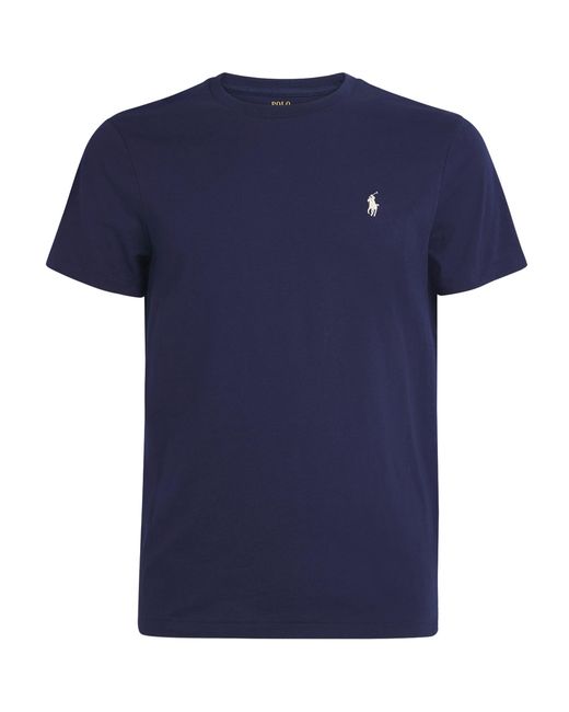 Polo Ralph Lauren Blue Cotton Logo T-Shirt for men