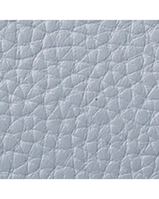 Aspinal Blue Large Leather Ella Pouch