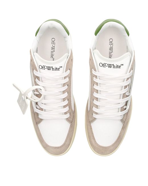Off-White c/o Virgil Abloh White Leather 5.0 Court Sneakers for men