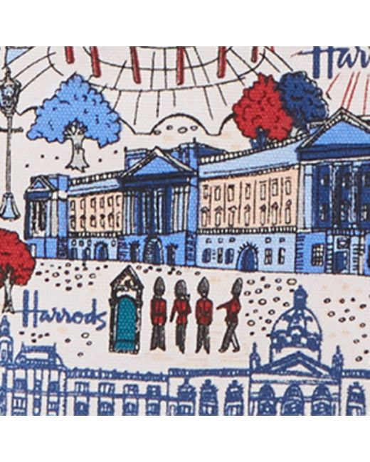 Harrods White Small Pretty City Shopper Bag
