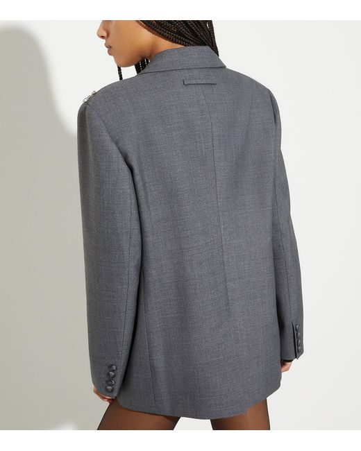 MAX&Co. Blue Oversized Embellished Blazer