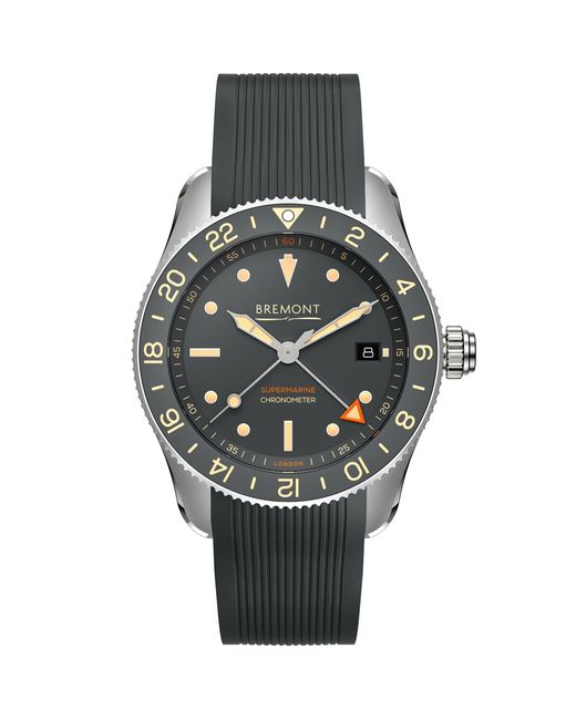 Bremont Gray Stainless Steel Supermarine Ocean S302 Watch 40mm for men