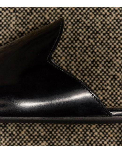 Prada Blue Patent Leather Mules for men