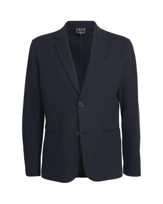 Giorgio Armani Blue Cashmere Blazer for men