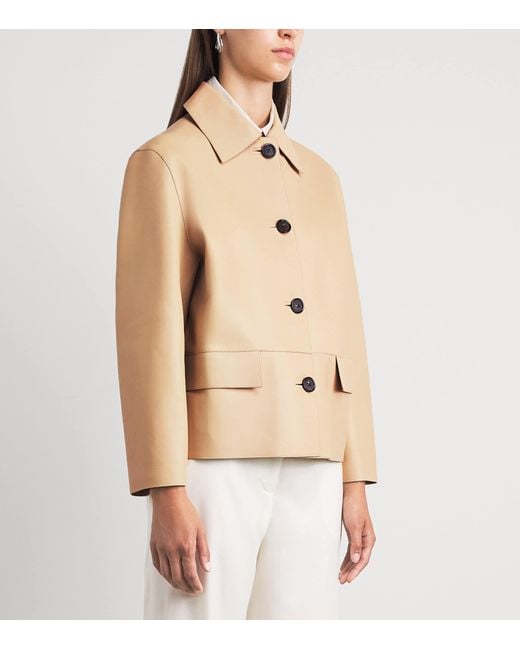 Totême Natural Bonded-Leather Jacket