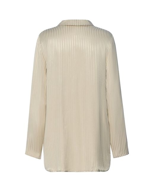 Hanro Natural Stripe Long-Sleeve Pyjama Shirt