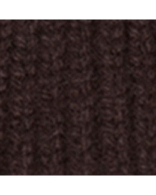 Max Mara Brown Cashmere Monogram Beanie