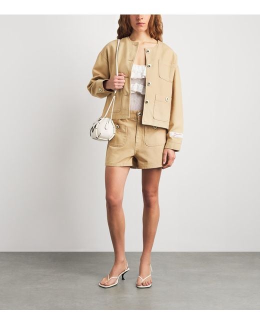 Sandro Natural Denim Shorts