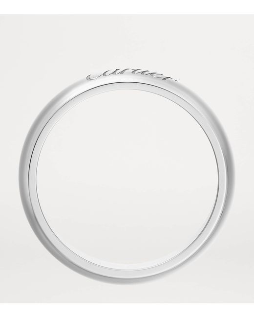 Cartier White Platinum C De Wedding Ring