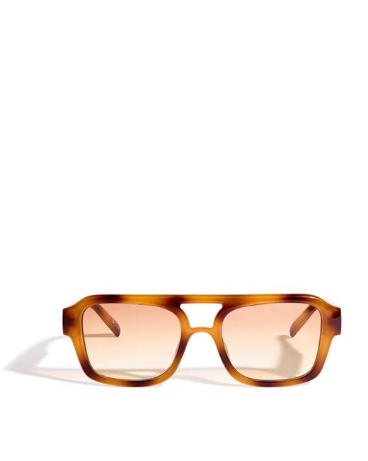 Le Specs Pink Subzero Aviator Sunglasses