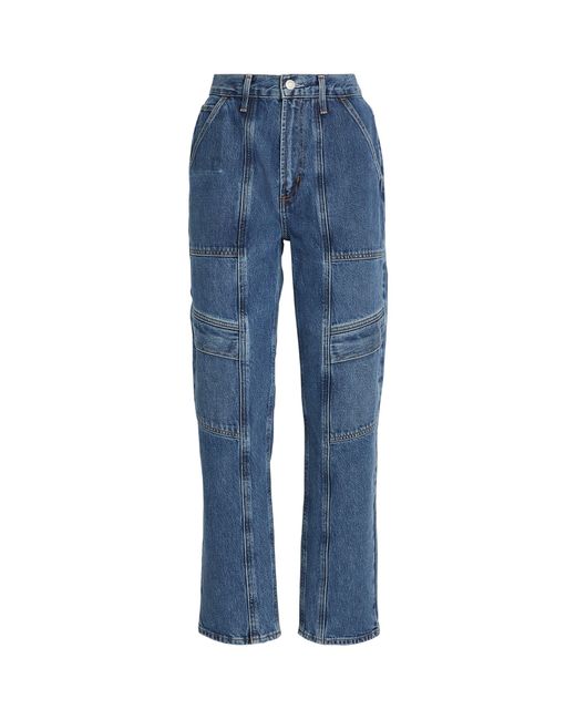 Agolde Cooper Cargo High-rise Straight Jeans in Blue | Lyst