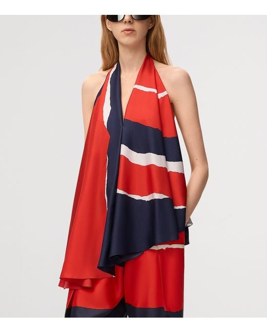 Loewe Red Printed Halterneck Top