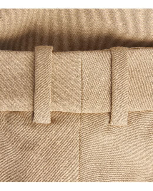 Joseph Natural Stretch-Gabardine Tafira Flared Trousers