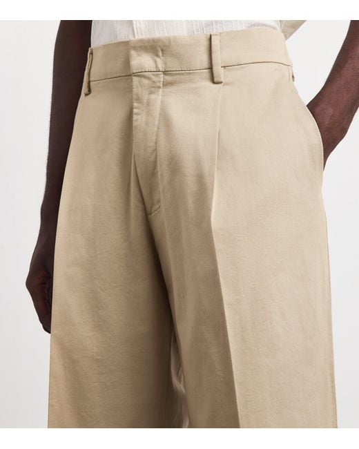 NN07 Natural Stretch-Organic Cotton Kay Pleated Trousers for men
