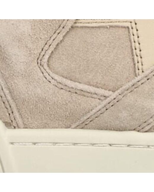 Isabel Marant Natural Im3 Suede High-Top Wedge Trainers