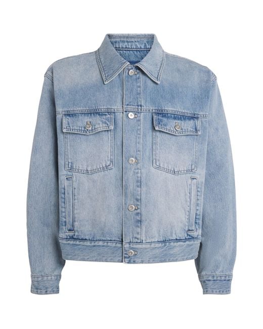 Wooyoungmi Blue Denim Trucker Jacket for men