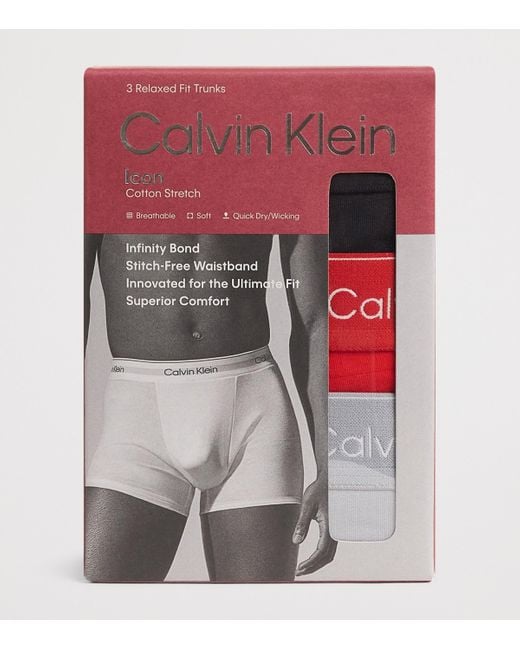 Calvin Klein Multicolor Stretch Cotton Relaxed Icon Boxers for men
