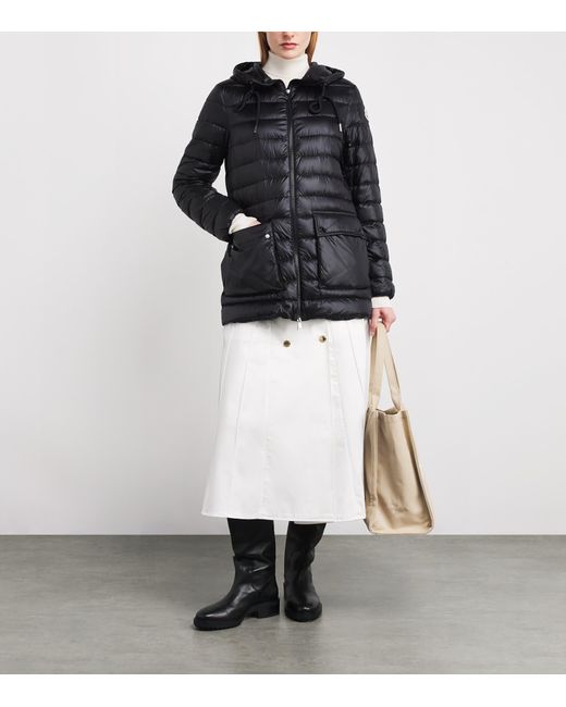 Moncler Black Jasmin Hooded Short Down Jacket