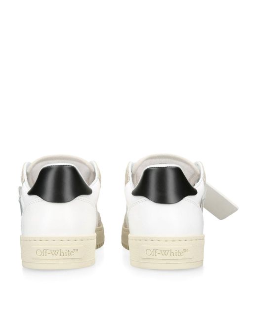Off-White c/o Virgil Abloh White Leather 5.0 Court Sneakers