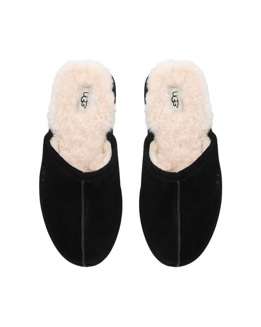 Ugg Black Scuff Suede Slippers for men