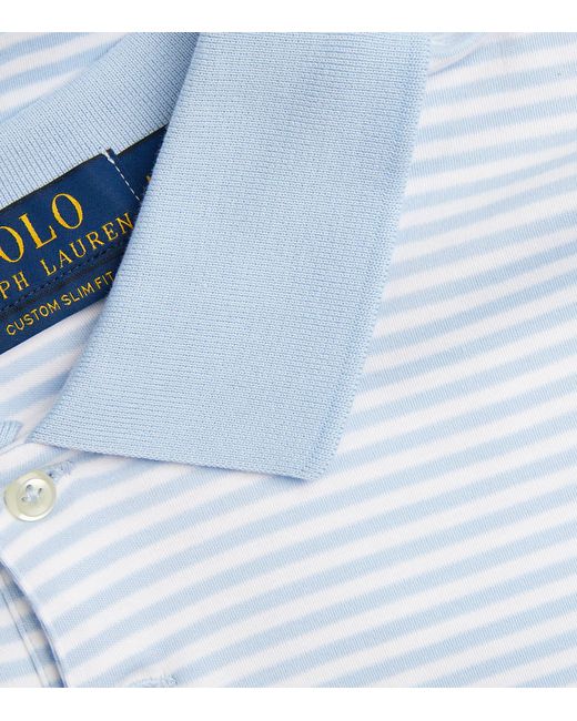 Polo Ralph Lauren Blue Pima Cotton Polo Shirt for men