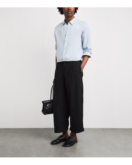 Sandro Blue Linen Shirt for men